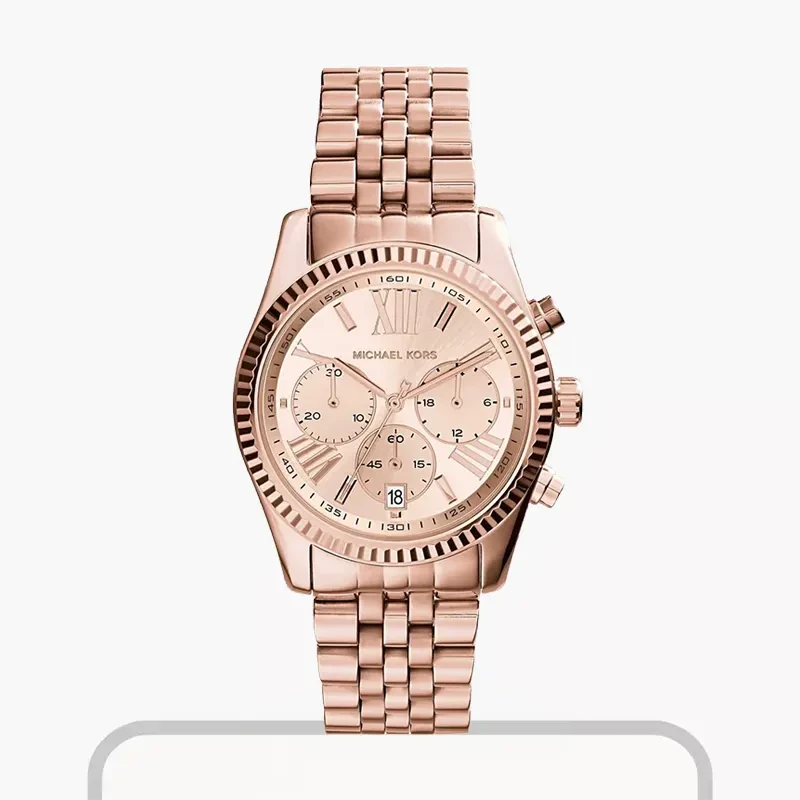 Michael Kors Lexington Rose Gold-Tone Ladies Watch- MK5569